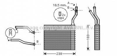 AVA QUALITY COOLING fd6365 -  Теплообменник, отопление салона